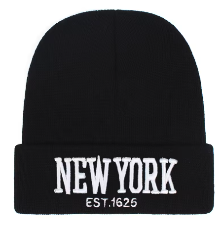 New York Beanie — Black