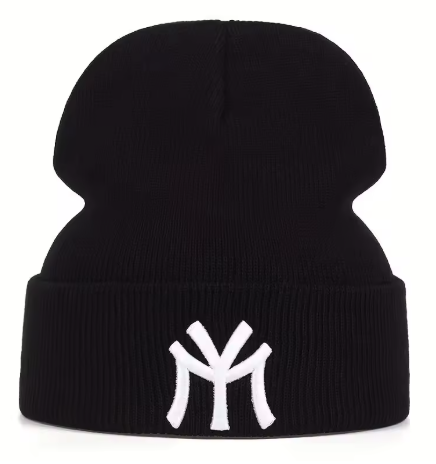 NY Logo Beanie — Black