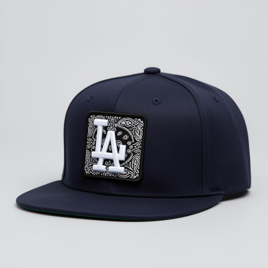 LA Bandana Snapback — Navy