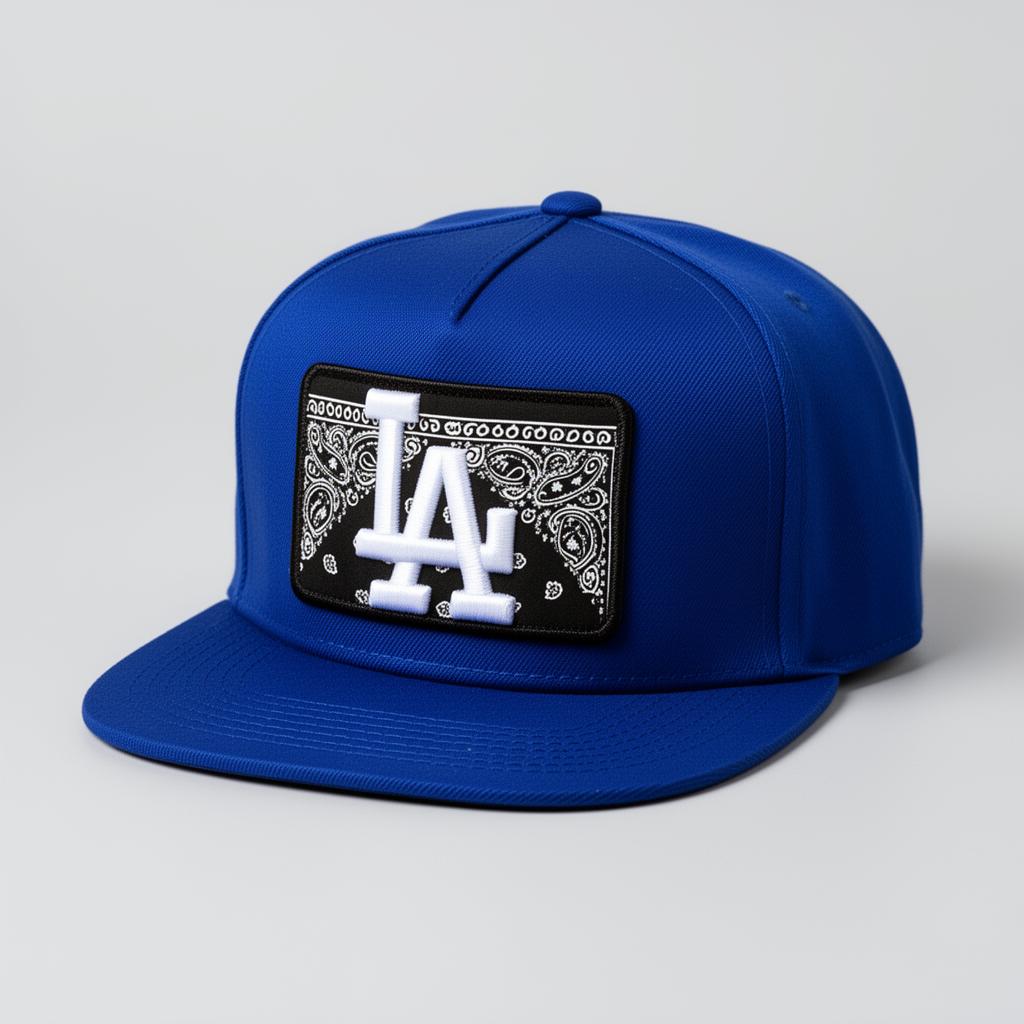 LA Bandana Snapback — Royal Blue