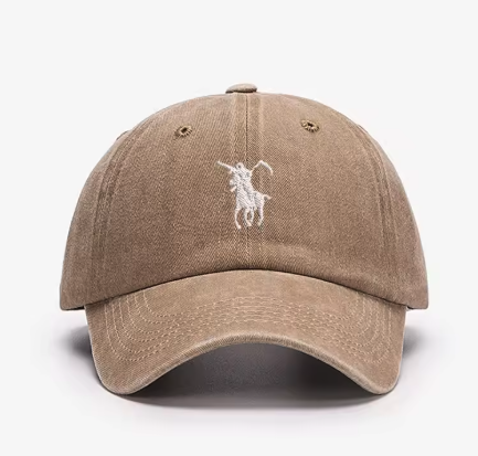 Rider Dad Hat — Washed Khaki
